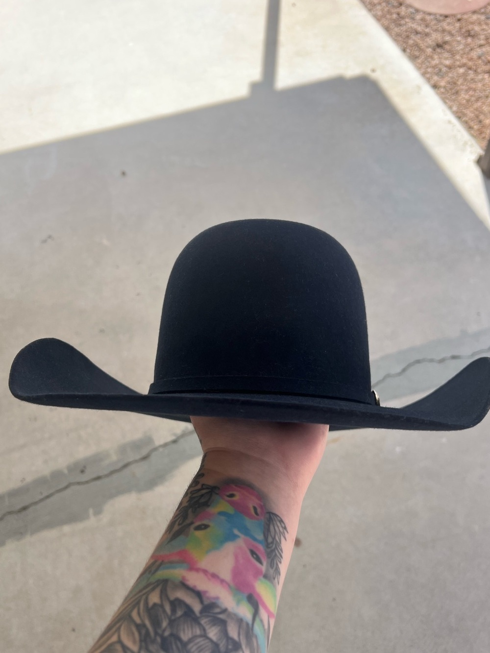 Navy blue Western Felt Cowboy Hat